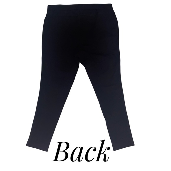 CARMEN MARC VALVO Leggings Jaquard Lace Black Size 2X - Picture 2 of 6